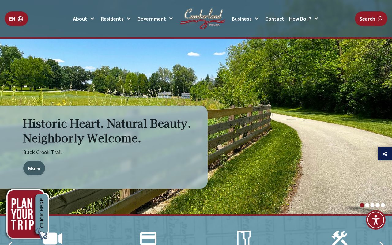 Cumberland town website for municipal information distinct from court docket records